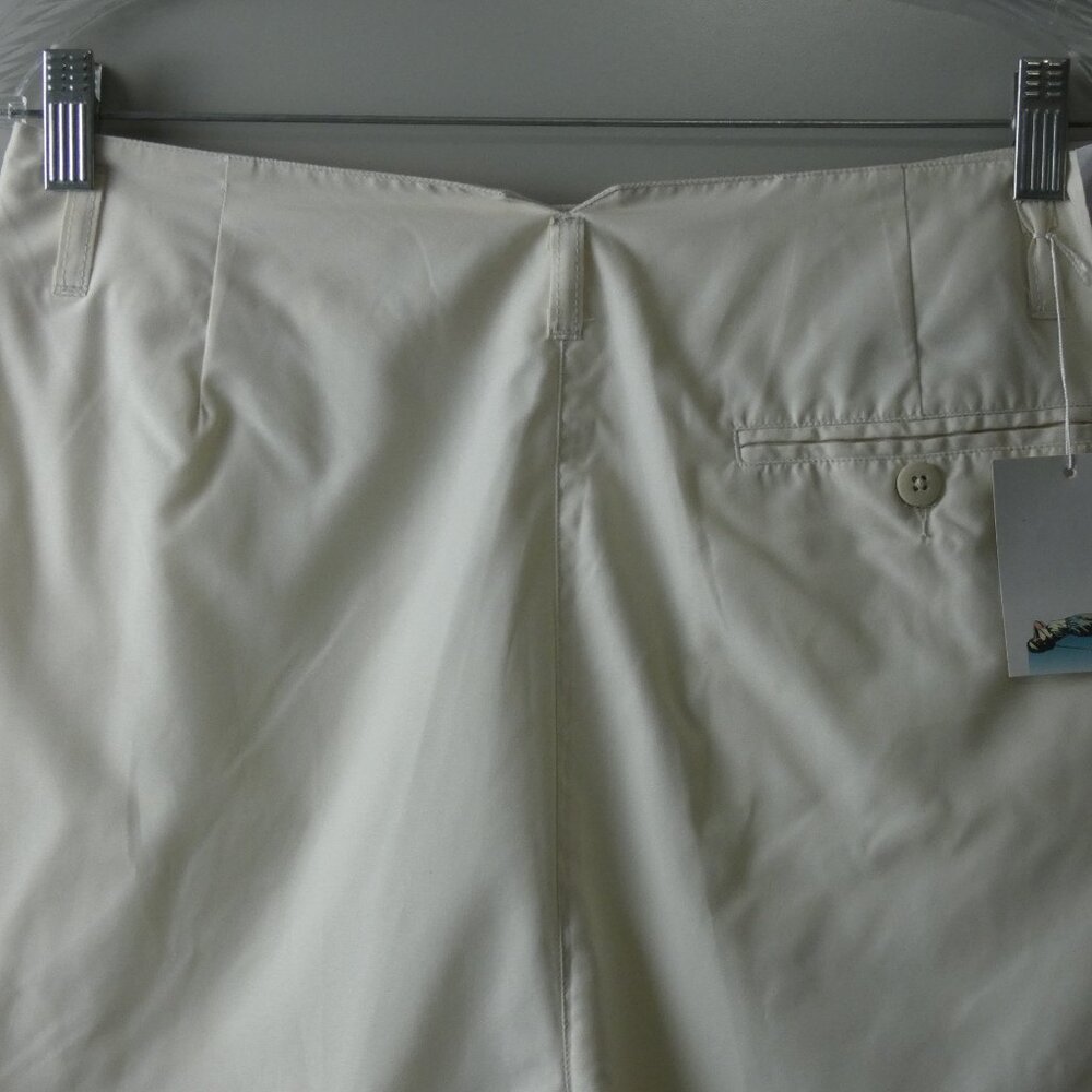 NWT KANEFF GOLF Ivory Lightweight Quick Dry Pleated Shorts Size L - Picture 12 of 12